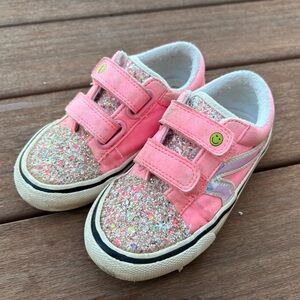Next Sparkly Pink Sneakers US 10 UK 9